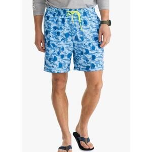 Men's Southern Tide Shark Frenzy Swim Trunk Shorts size Medium